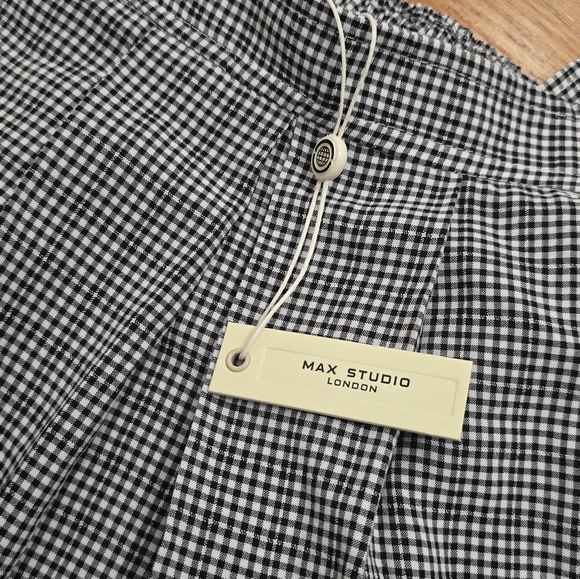 Max Studio Monochrome Checkered Jumpsuit - Picture 9 of 12